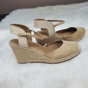 Loft Size 10 Womens Espadrille Wedge Ankle Strap Heels